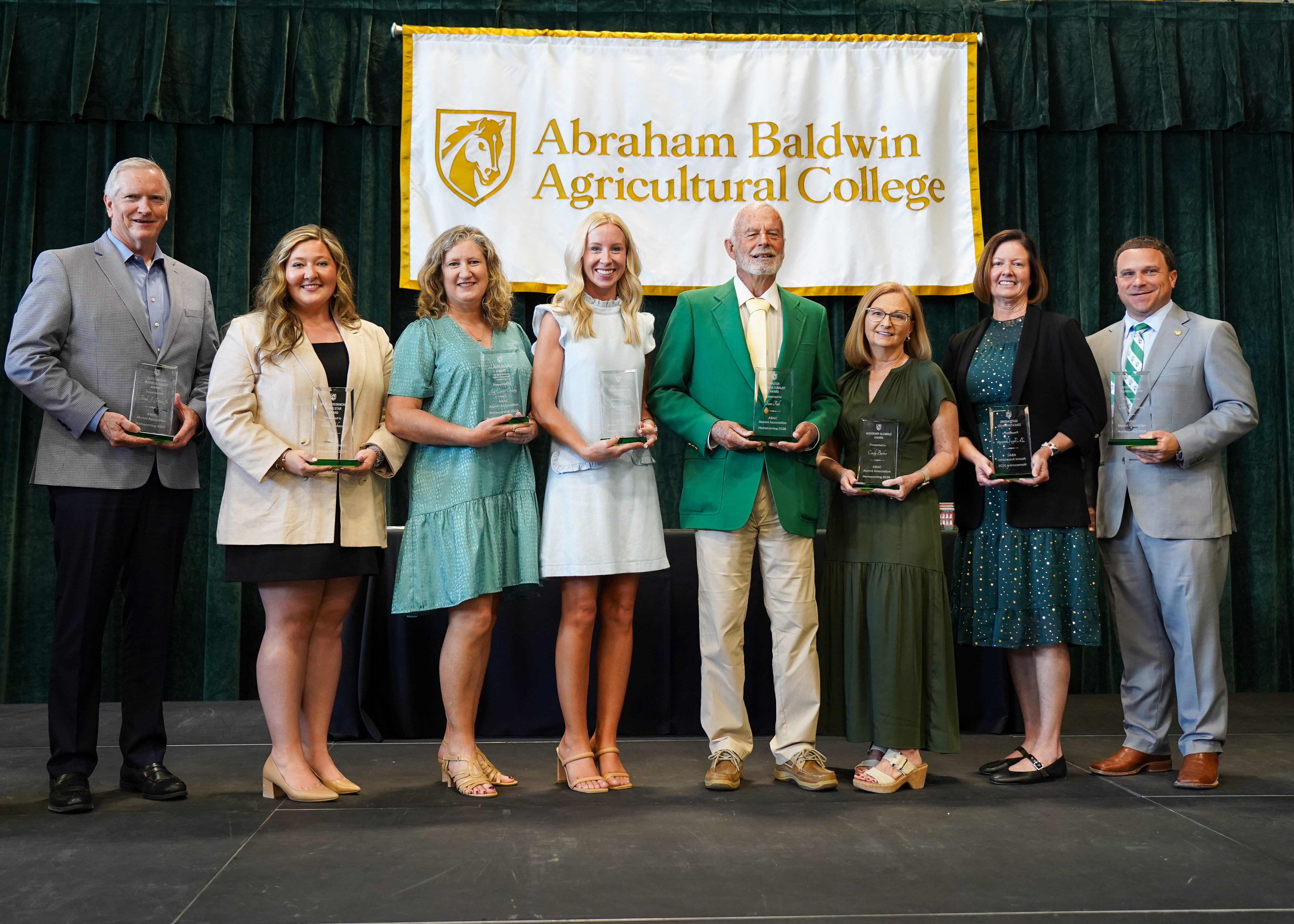 group photo of 2026 alumni award winners