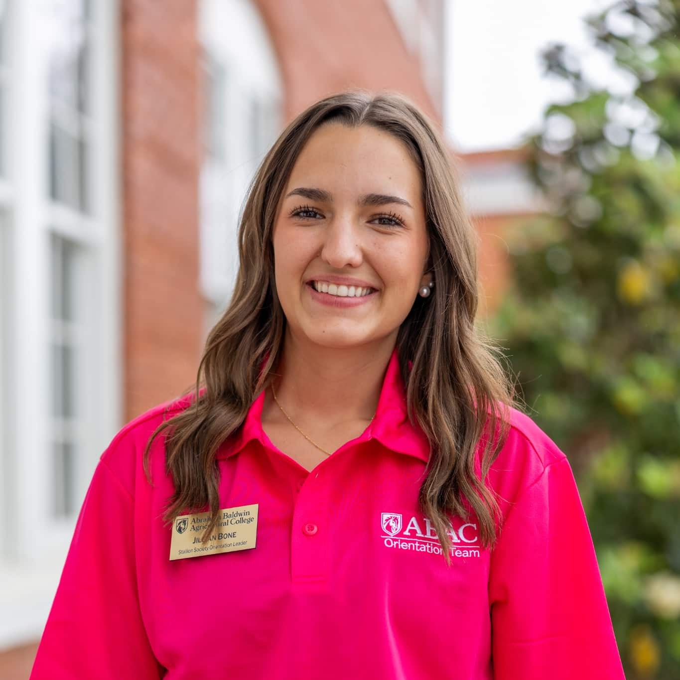 Jillian Bone, Orientation Leader