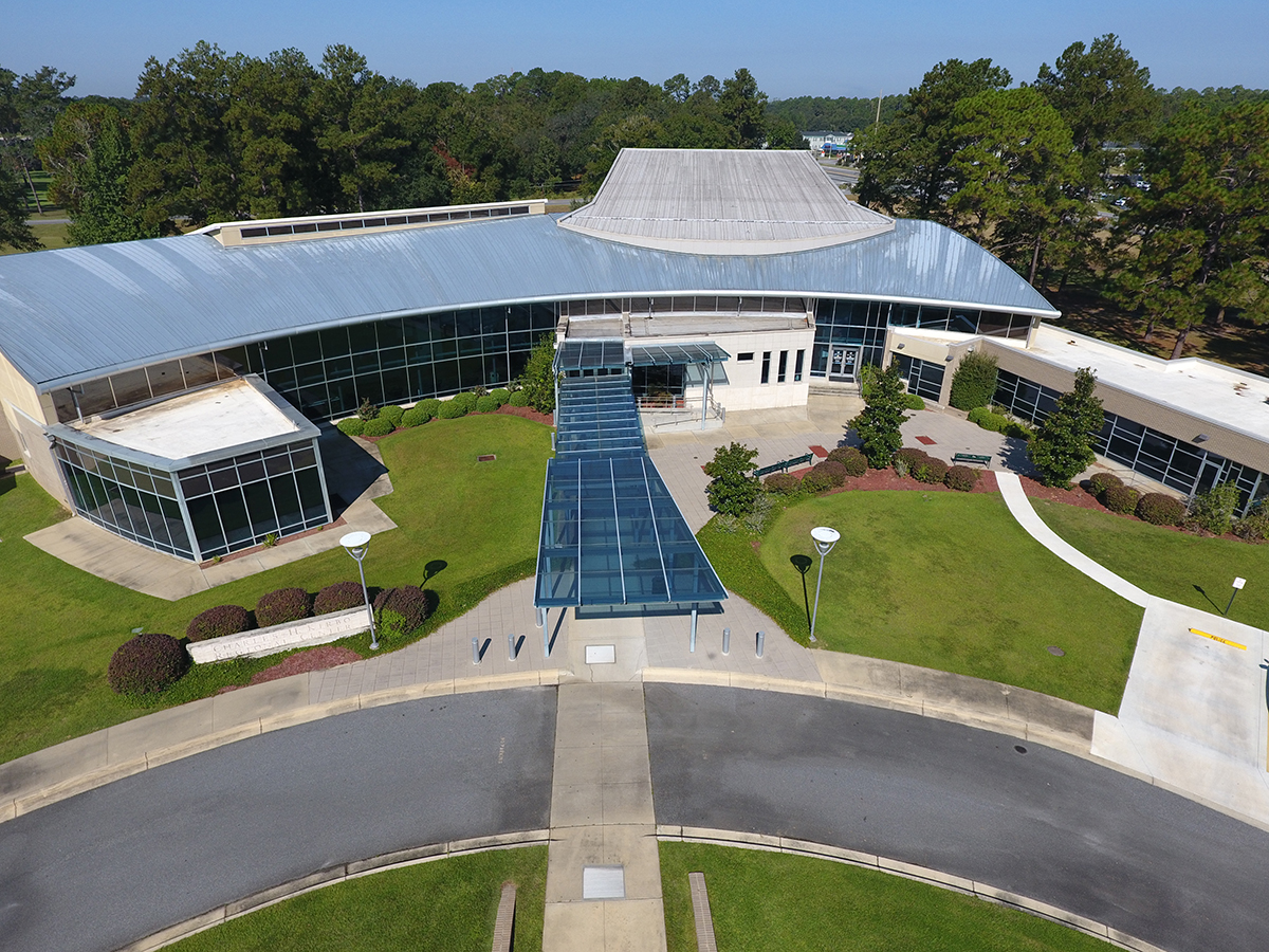 exterior view of the kirbo center in bainbridge