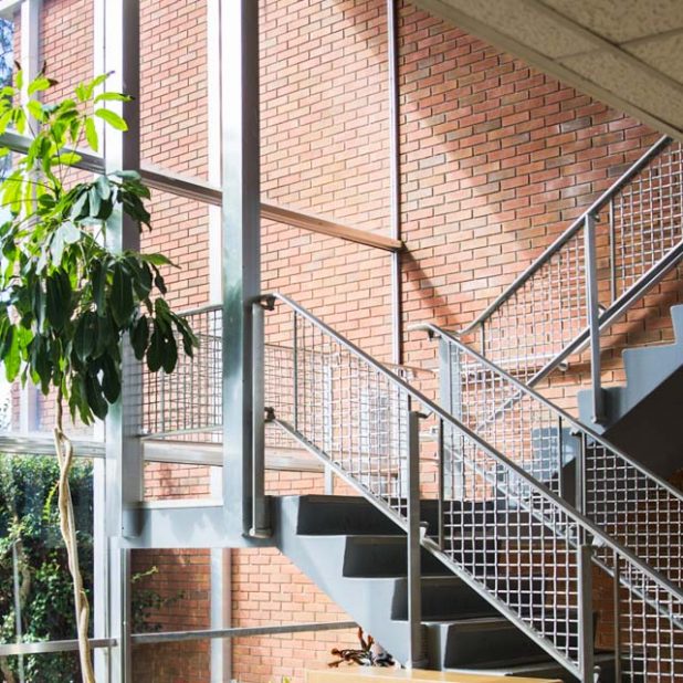 Staircase in former music building