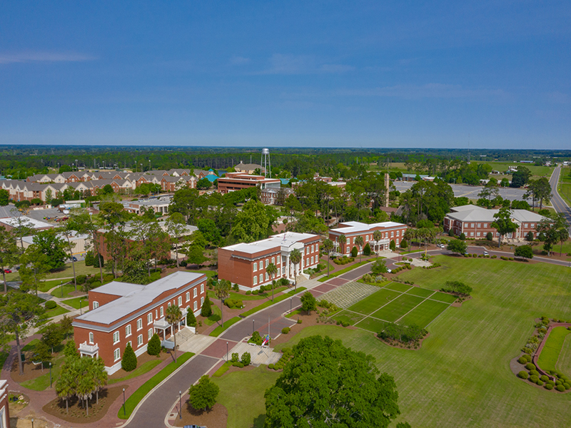 aerial view of ABAC campus