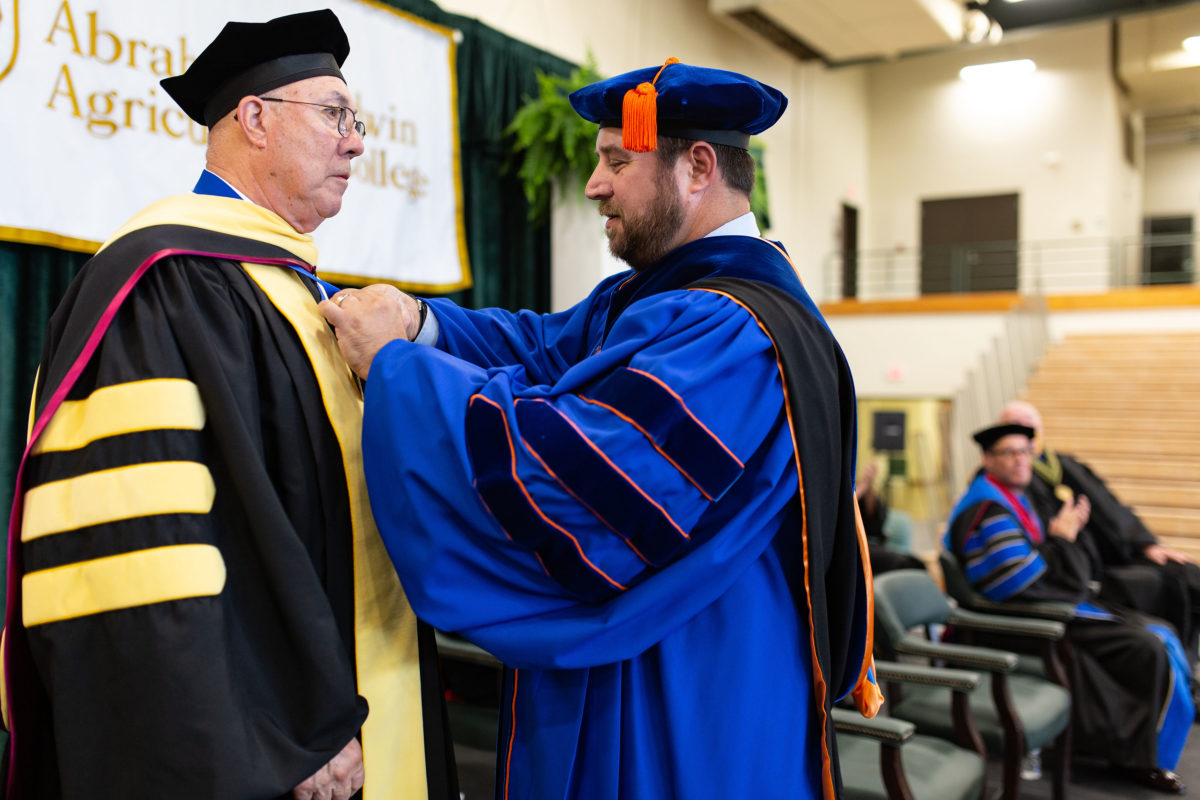 ABAC Provost Receives Honorary Agricultural Education Pin